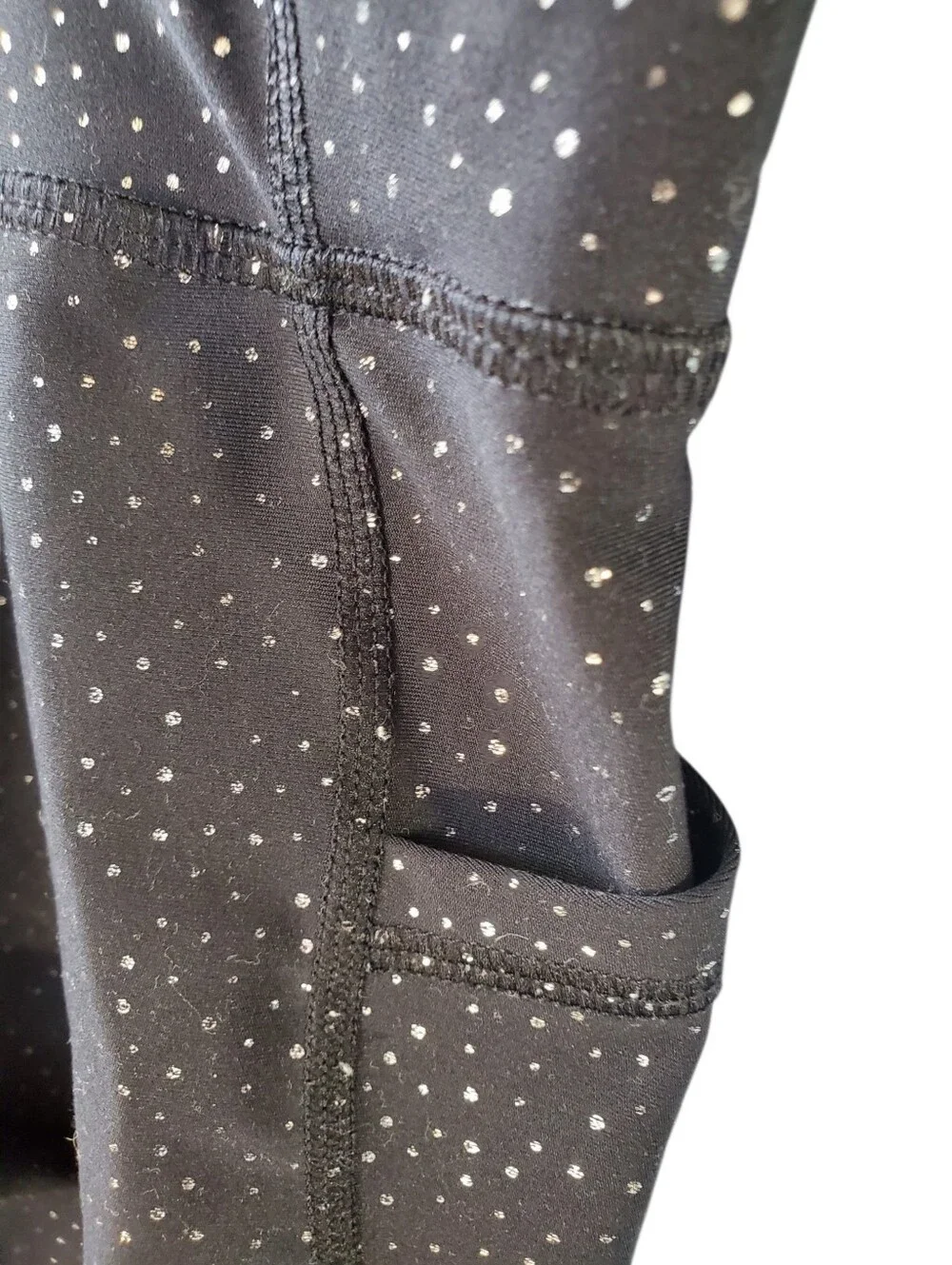 Old Navy Black High-Waist Sparkle Leggings Girl's Size 10/12